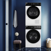 Комплект DeLonghi для установки в колонну Стиральная машина ALBA LA 10754 VI + Сушильная машина DTD 8106 H EMILIA + Соединительный элемент с выдвижной полкой