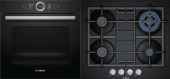 Комплект встраиваемой техники Bosch HSG636BB1 + PNH6B6B90