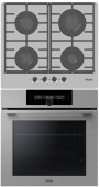  Комплект варочная панель Haier HHX-G64CNG + духовой шкаф Haier HOQ-F6QAN3GG: Комплект встраиваемой техники по цене 84 998 ₽