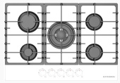 Варочная панель Kuppersberg FG 76 W - Встраиваемые варочные панели