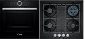 Комплект встраиваемой техники Bosch HBG672BB1S + PNH6B6B90