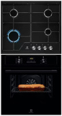 Комплект варочная панель Electrolux EGS6424K + духовой шкаф Electrolux EOF3H50BK