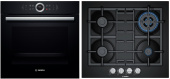 Комплект встраиваемой техники Bosch HBG634BB1 + PNH6B6B90