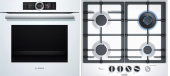 Комплект встраиваемой техники Bosch HSG 636BW1 + PCH6A2M90R