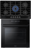  Комплект варочная панель Haier HHX-G95CWSB + духовой шкаф Haier HOQ-P16AN5GBU: Комплект встраиваемой техники по цене 106 998 ₽