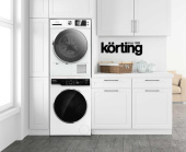 Комплект стиральной и сушильной машины Korting KWM 58ILS1299 + KD 60HPT8 + DSK 150