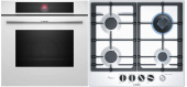 Комплект встраиваемой техники Bosch HBG7341W1 + PCH6A2M90R
