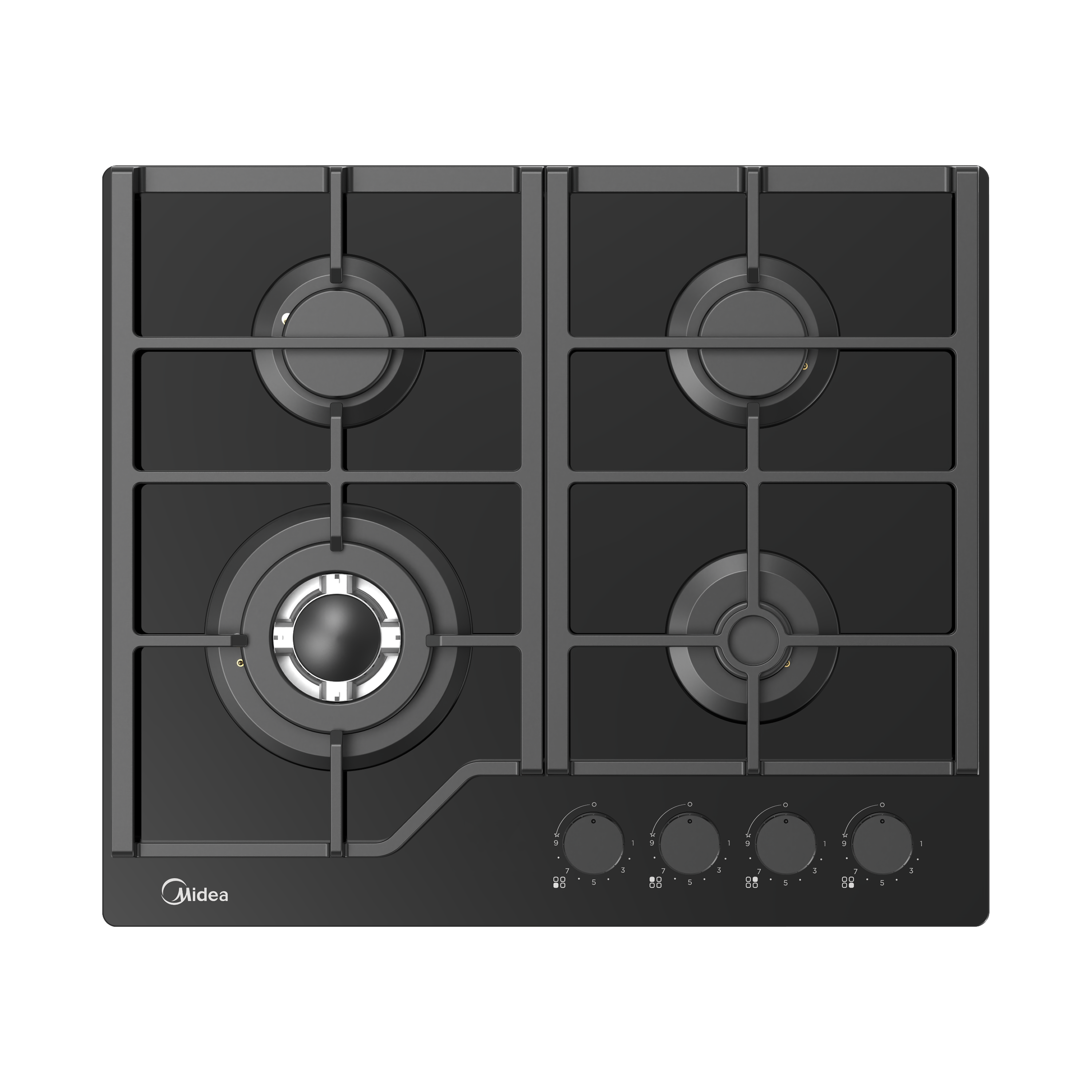 Встраиваемая газовая варочная поверхность Midea MG693TGB - Встраиваемые варочные панели