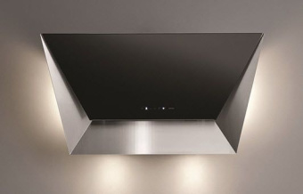 Вытяжка Falmec Design+ PRISMA 85 inox vetro nero (800)