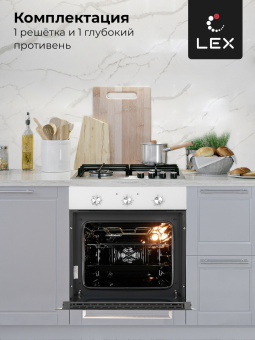 Духовой шкаф LEX EDM 070 WH