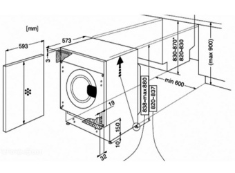 Встраиваемая стиральная машина Whirlpool awoc 0714