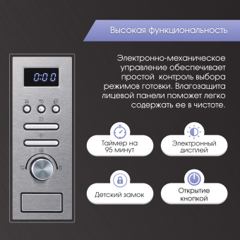 Встраиваемая микроволновая печь Zigmund & Shtain BMO 16.202 S