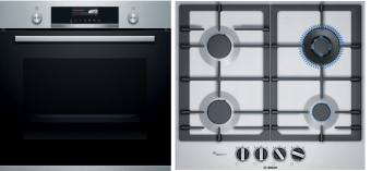 Комплект встраиваемой техники Bosch HBG 579BS0 + PCH6A5B90