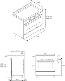 Варочный центр Bertazzoni Professional PRO906MFESART