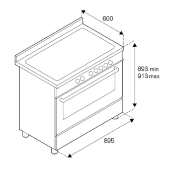 Варочный центр Bertazzoni MAS95I1EXT