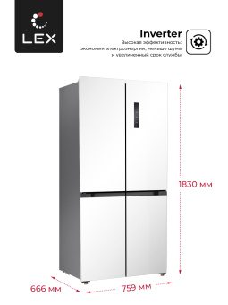 Холодильник LEX LCD432WID