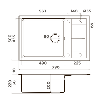 Мойка Omoikiri SUMI 78A-LB-WH
