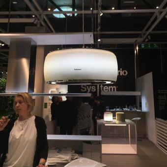 Вытяжка Falmec Circle.Tech SOFFIO isola 58 vetro bianco satinato (600)