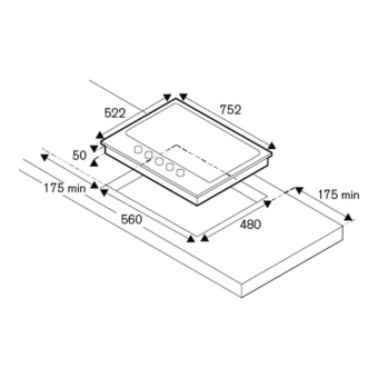 Варочная панель Bertazzoni Modern P755CMODNE