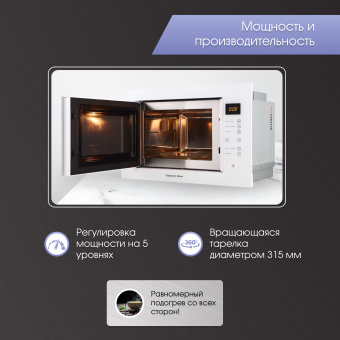 Встраиваемая микроволновая печь Zigmund & Shtain BMO 15.252 W