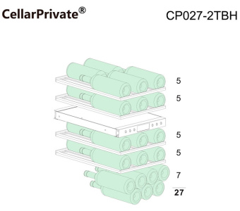 Винный шкаф Cellar Private CP027-2TBH