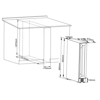 Винный шкаф Cellar Private CP007W