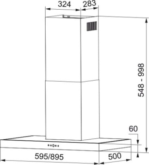 Вытяжка Franke Tiber 60 XS