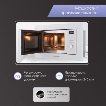 Встраиваемая микроволновая печь Zigmund & Shtain BMO 16.202 W