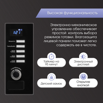 Встраиваемая микроволновая печь Zigmund & Shtain BMO 21 B