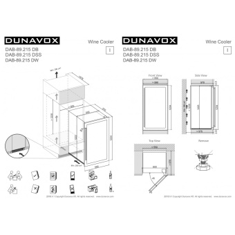 Винный шкаф Dunavox DAB-89.215DSS