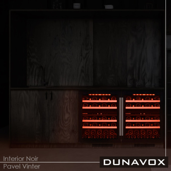 Встраиваемый винный шкаф Dunavox DAU-39.121DSS