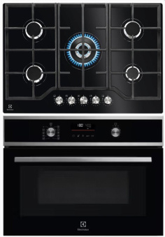 Комплект варочная панель Electrolux KGG75362K + духовой шкаф Electrolux EVL6E46X