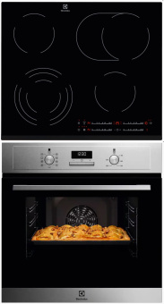 Комплект варочная панель Electrolux EHF 6547 FXK + духовой шкаф Electrolux EOD3C40BX