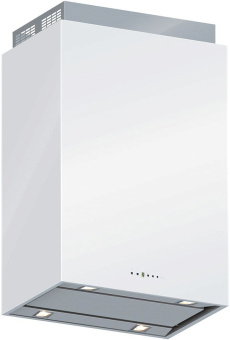 Вытяжка Falmec Design+ LAGUNA isola 60 inox vetro bianco (800)