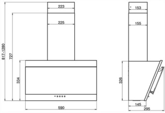 Вытяжка Elikor Сапфир 60П-430-К3Д