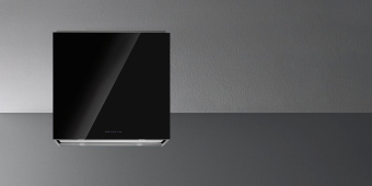 Вытяжка Falmec Design+ LAGUNA 90 inox vetro nero (800)