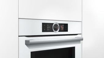 Духовой шкаф с СВЧ и паром Bosch HNG6764W6