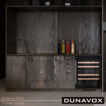 Встраиваемый винный шкаф Dunavox DAU-39.121DB
