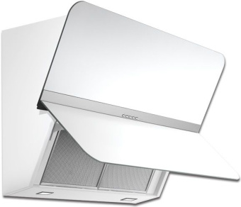 Вытяжка Falmec Silence FLIPPER NRS 85 inox vetro bianco (800)