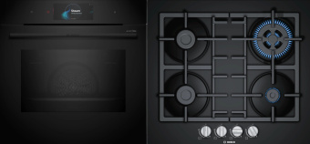 Комплект встраиваемой техники Bosch HSG958DB1S + PNH6B6B90