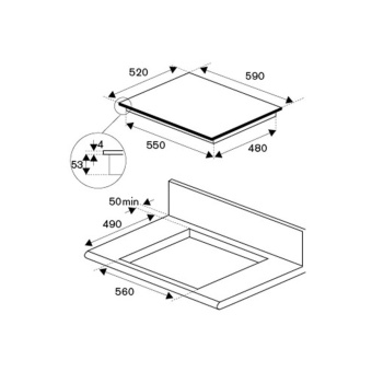 Варочная панель Bertazzoni Modern P604IC1B2NEE