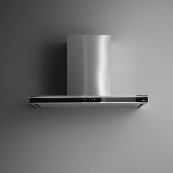 Вытяжка Falmec Silence LUMINA NRS 120 inox vetro nero (800)