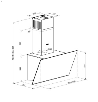 Вытяжка Simfer 8655SM