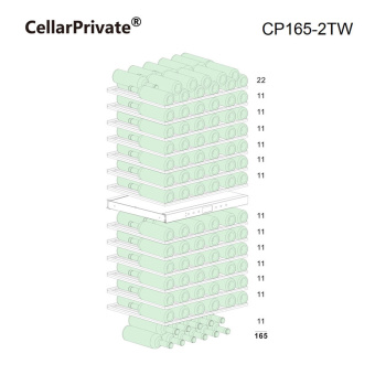 Винный шкаф Cellar Private CP165-2TW
