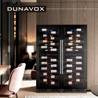 Встраиваемый винный шкаф Dunavox DX-104.375DB