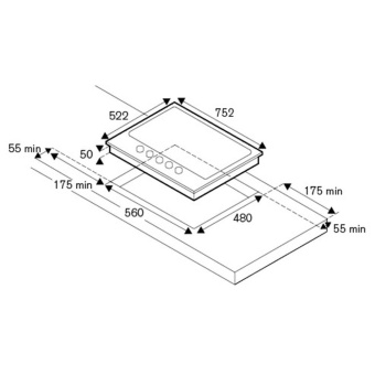 Варочная панель Bertazzoni Professional P755СPRONE