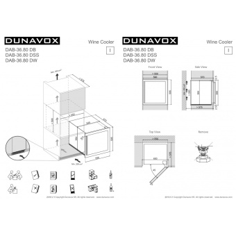 Винный шкаф Dunavox DAB-36.80DB