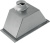 Вытяжка Falmec Design GRUPPO INCASSO MURANO 70 inox vetro bianco (800)
