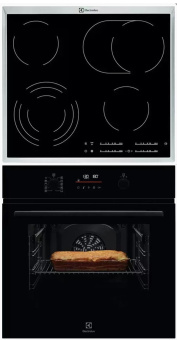 Комплект варочная панель Electrolux EHF46547XK + духовой шкаф Electrolux EOF6P76BZ