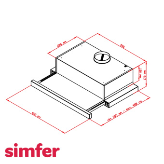 Встраиваемая вытяжка Simfer 500SDW